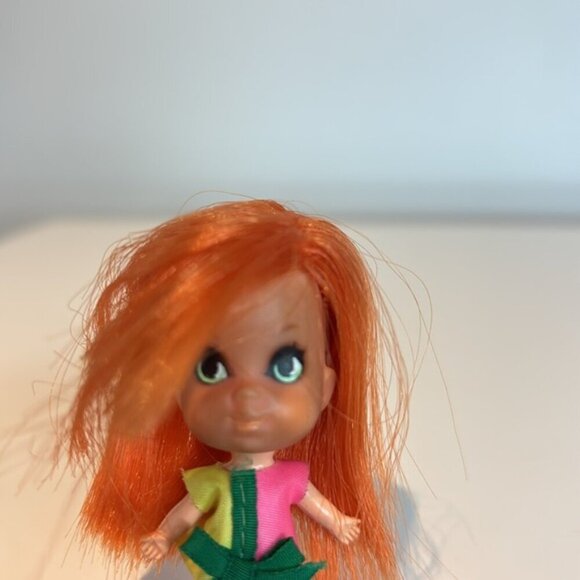 Vintage Lot Of 3 Liddle Kiddles red, pink & yellow hair used - Picture 9 of 10